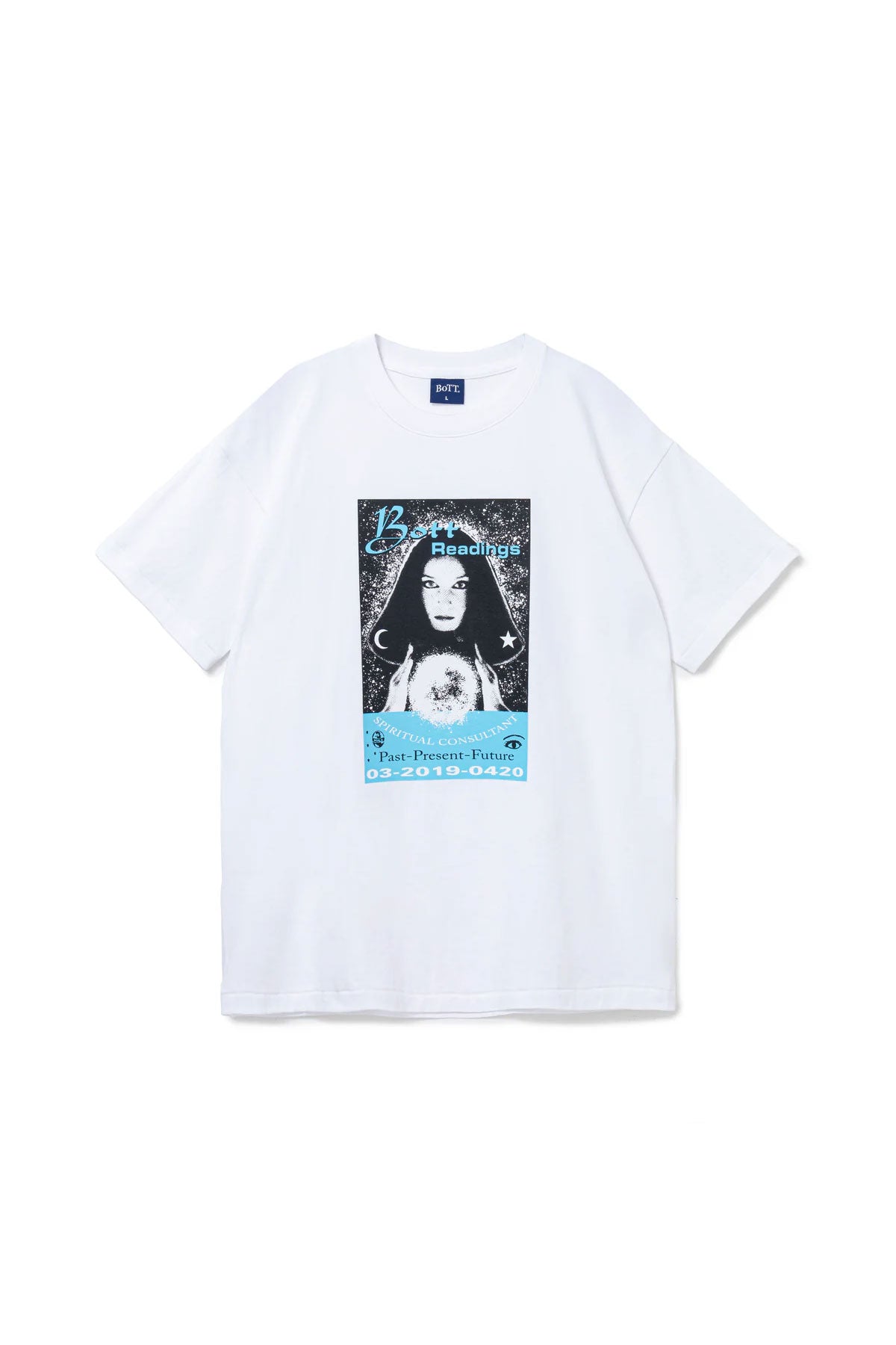 The SPIRITUAL TEE WHITE  available online with global shipping, and in PAM Stores Melbourne and Sydney.