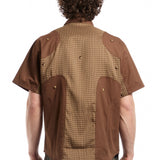 The Angel99 2.0 Button Up T-Shirt Brown  available online with global shipping, and in PAM Stores Melbourne and Sydney.