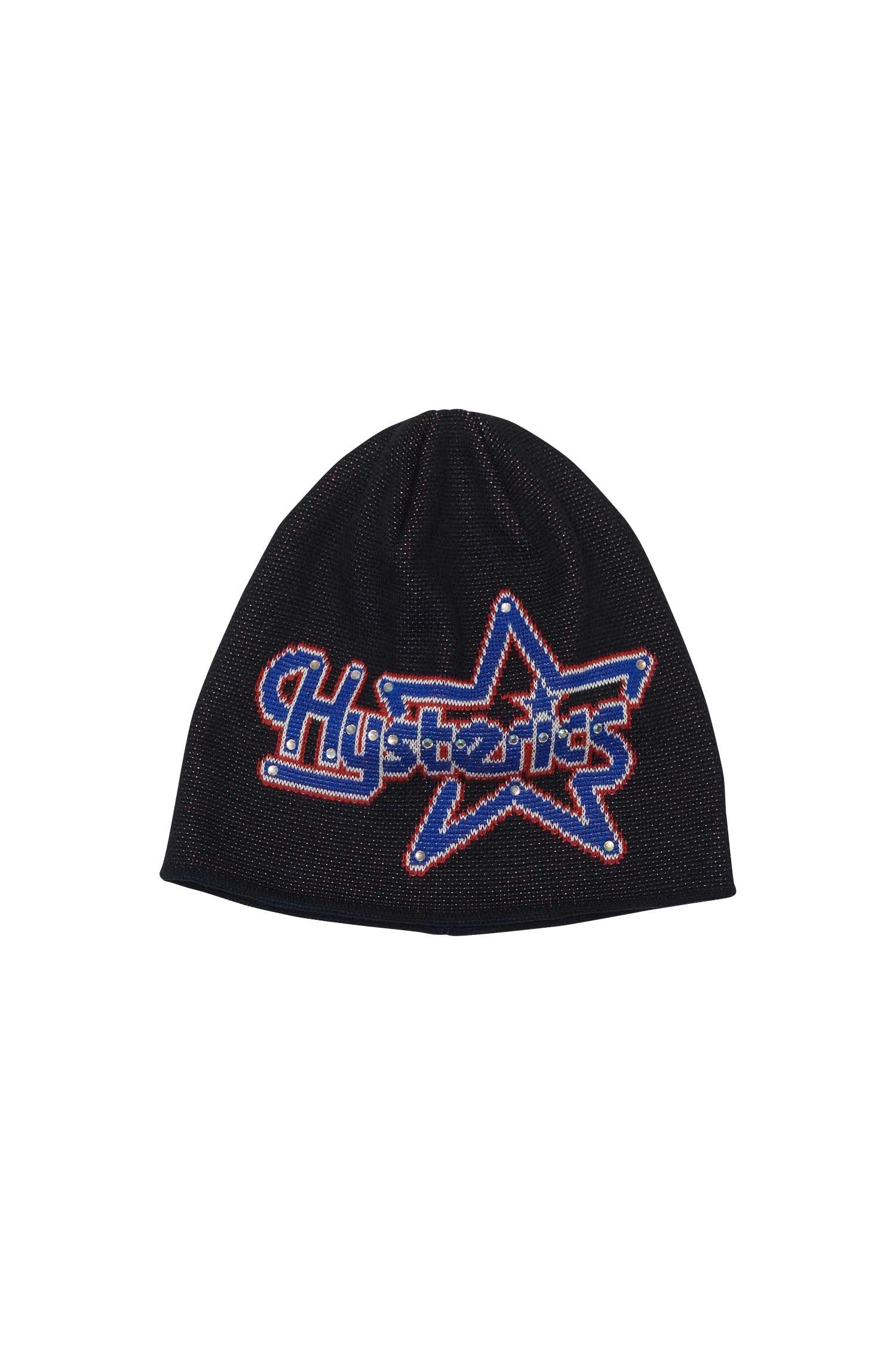 The STAR LOGO STUDDED BEANIE BLACK available online with global shipping, and in PAM Stores Melbourne and Sydney.