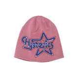 The STAR LOGO STUDDED BEANIE PINK available online with global shipping, and in PAM Stores Melbourne and Sydney.