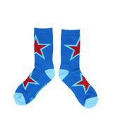 The PLZ STAR SOCK BLUE available online with global shipping, and in PAM Stores Melbourne and Sydney.