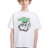 The STONED CAT SS TEE WHITE  available online with global shipping, and in PAM Stores Melbourne and Sydney.