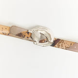LENTICULAR TIGER BELT WITH STRAWBERRY GRAB BUCKLE