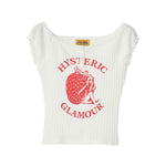 The STRAWBERRY FREAK CHIBI T-SHIRT WHITE available online with global shipping, and in PAM Stores Melbourne and Sydney.