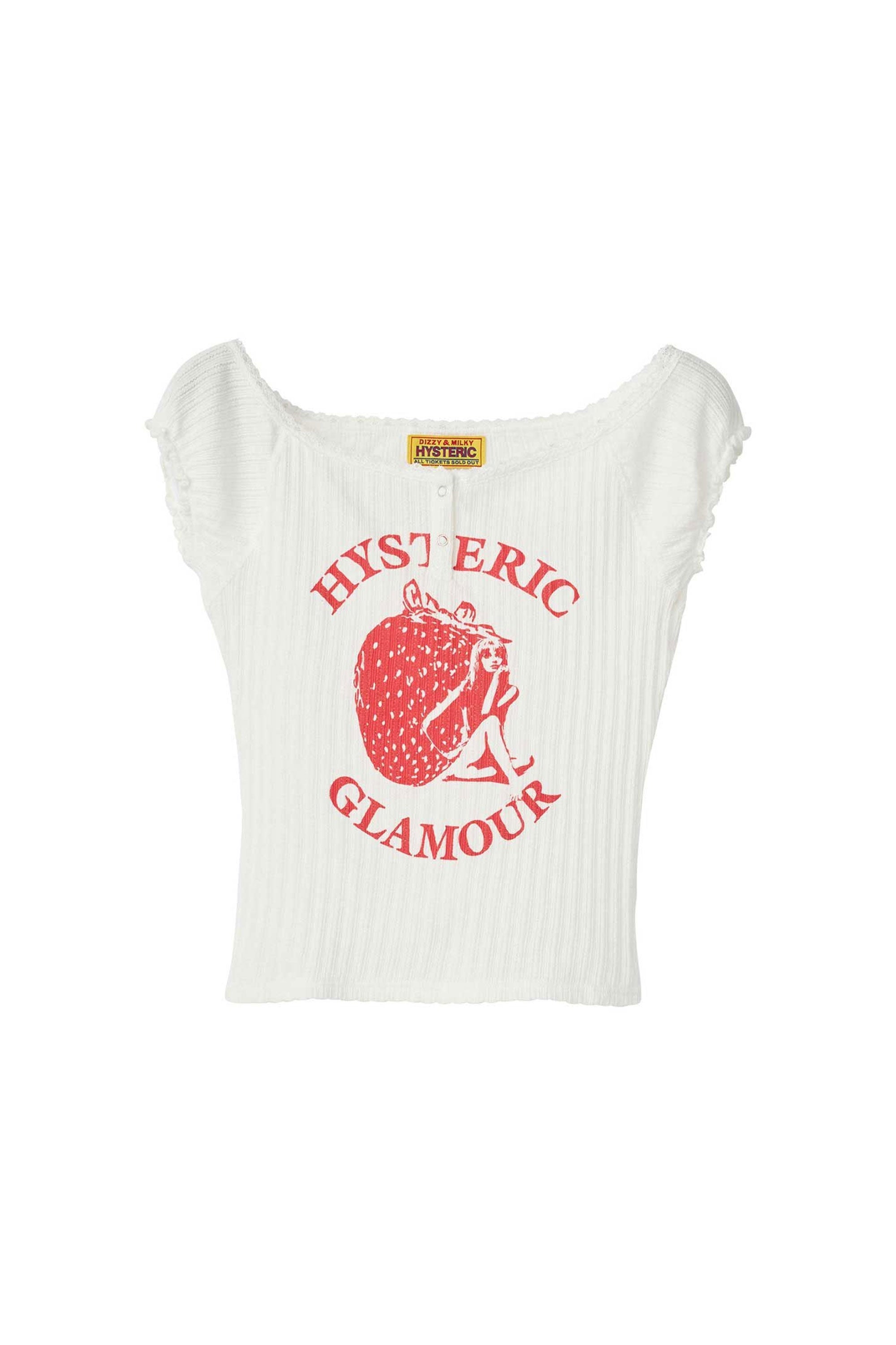 The STRAWBERRY FREAK CHIBI T-SHIRT WHITE available online with global shipping, and in PAM Stores Melbourne and Sydney.