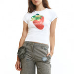 The Strawberry Baby Tee available online with global shipping, and in PAM Stores Melbourne and Sydney.