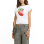 The Strawberry Baby Tee available online with global shipping, and in PAM Stores Melbourne and Sydney.