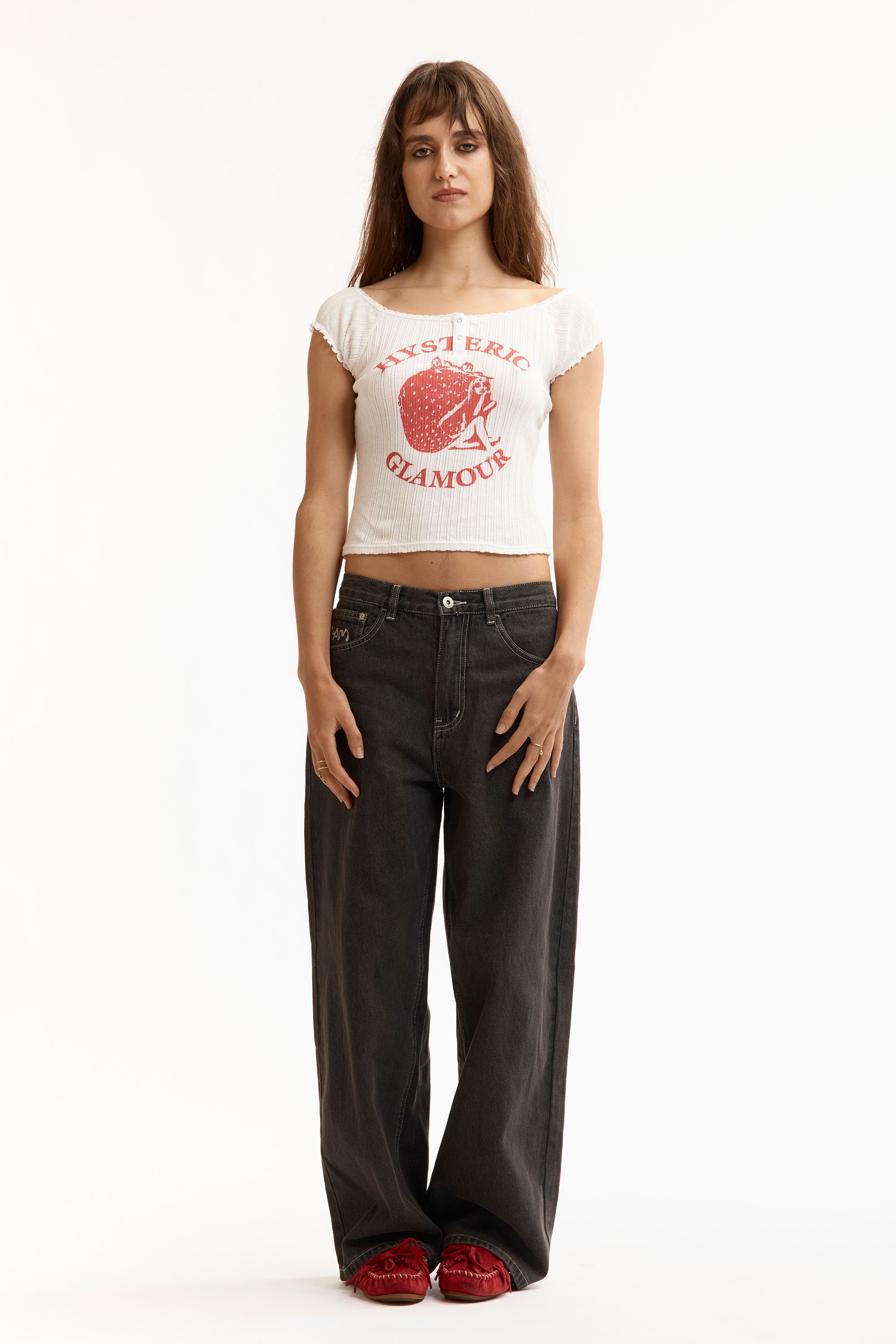 The STRAWBERRY FREAK CHIBI T-SHIRT WHITE available online with global shipping, and in PAM Stores Melbourne and Sydney.