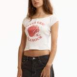 The STRAWBERRY FREAK CHIBI T-SHIRT WHITE available online with global shipping, and in PAM Stores Melbourne and Sydney.