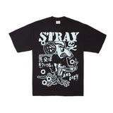 The Stray or Die Tee Black available online with global shipping, and in PAM Stores Melbourne and Sydney.