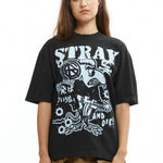 The Stray or Die Tee Black available online with global shipping, and in PAM Stores Melbourne and Sydney.