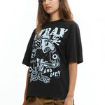 The Stray or Die Tee Black available online with global shipping, and in PAM Stores Melbourne and Sydney.