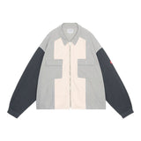The STRIPE CUT SHORT SHIRT JACKET available online with global shipping, and in PAM Stores Melbourne and Sydney.