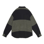 The STRIPE FLANNEL BIG SHIRT KHAKI available online with global shipping, and in PAM Stores Melbourne and Sydney.