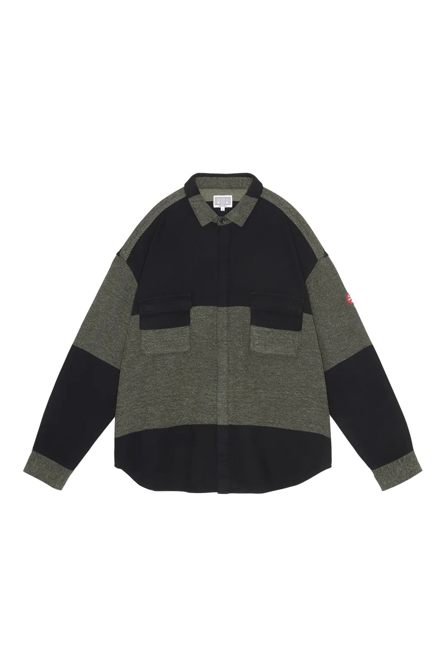 The STRIPE FLANNEL BIG SHIRT KHAKI available online with global shipping, and in PAM Stores Melbourne and Sydney.