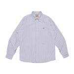 The STRIPE OX B.D SHIRT BLUE available online with global shipping, and in PAM Stores Melbourne and Sydney.