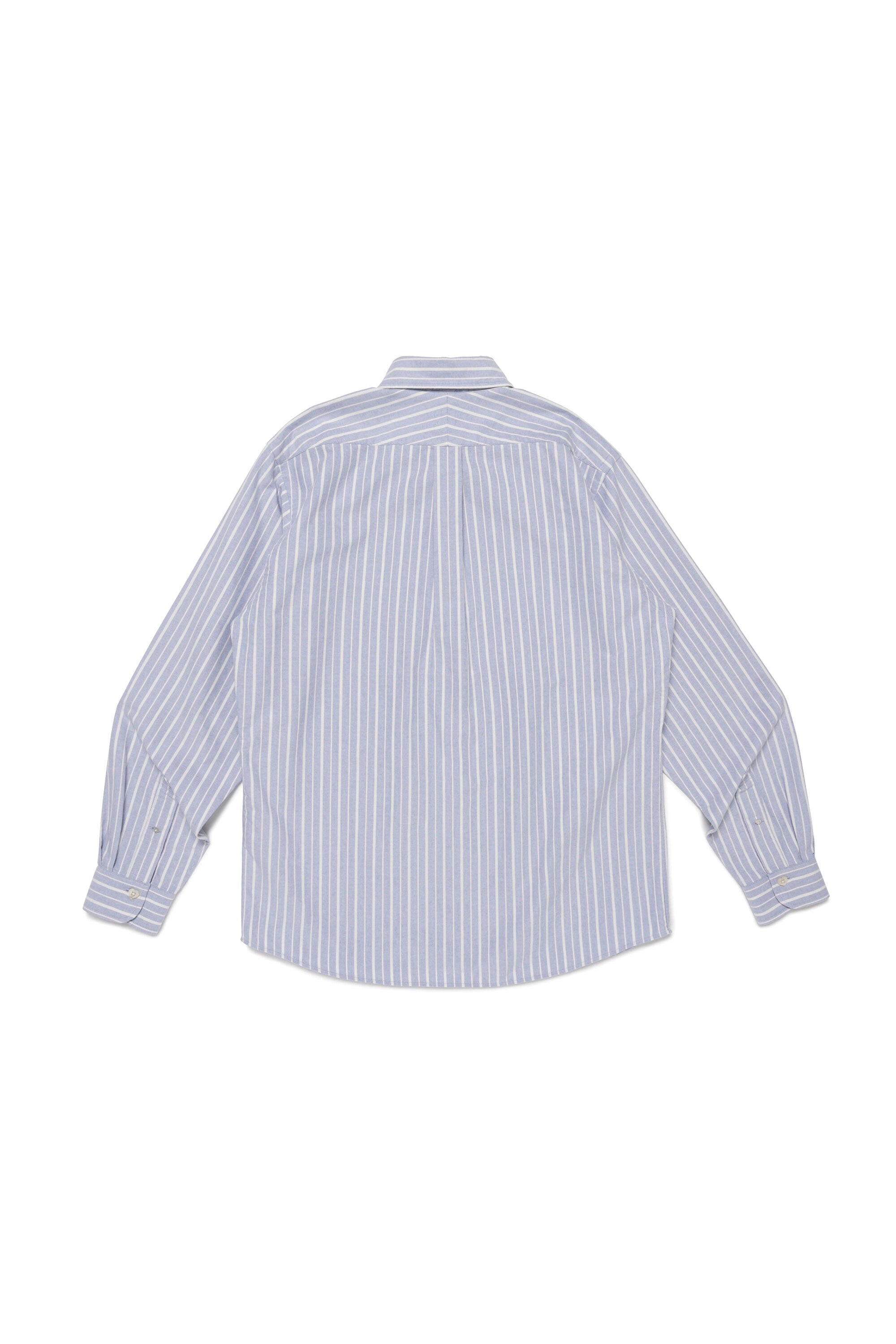 The STRIPE OX B.D SHIRT BLUE available online with global shipping, and in PAM Stores Melbourne and Sydney.