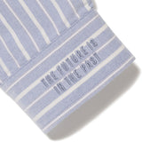 The STRIPE OX B.D SHIRT BLUE available online with global shipping, and in PAM Stores Melbourne and Sydney.