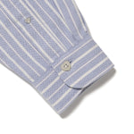The STRIPE OX B.D SHIRT BLUE available online with global shipping, and in PAM Stores Melbourne and Sydney.