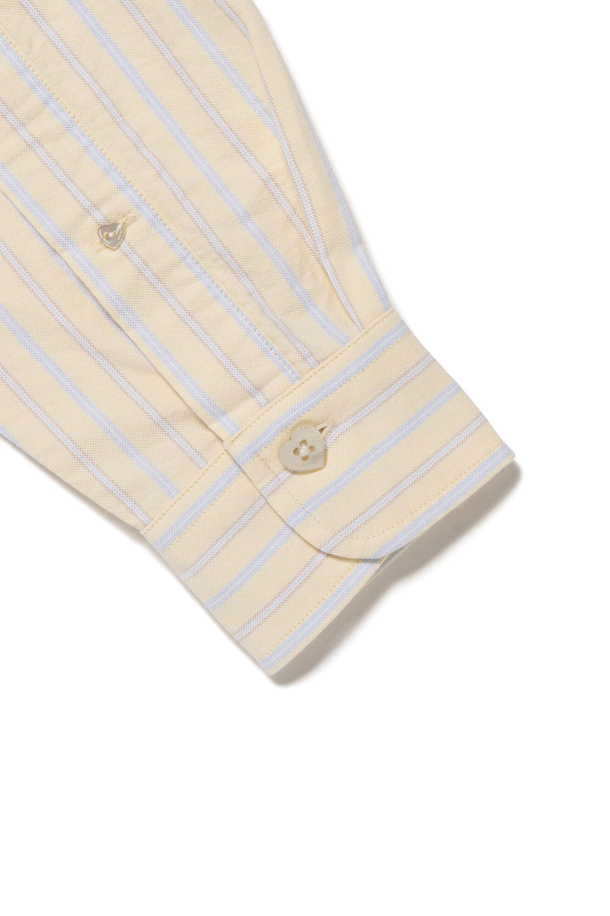 The STRIPE OX B.D SHIRT YELLOW available online with global shipping, and in PAM Stores Melbourne and Sydney.