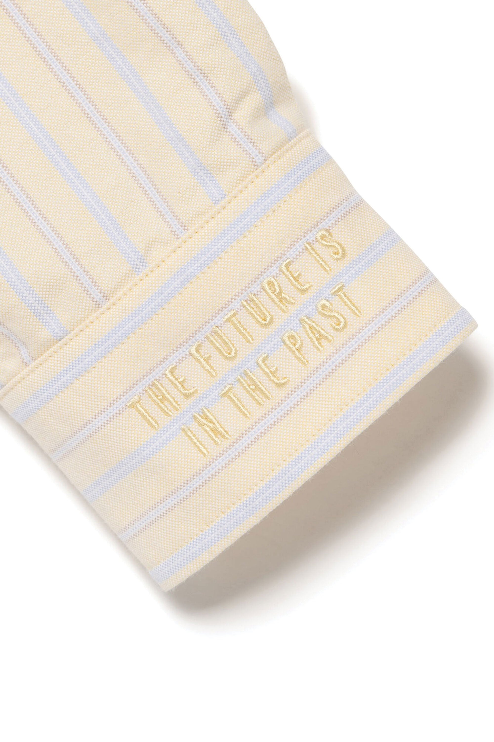 The STRIPE OX B.D SHIRT YELLOW available online with global shipping, and in PAM Stores Melbourne and Sydney.