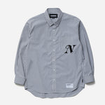 The SS26 NH STRIPE SHIRT LS BLACK available online with global shipping, and in PAM Stores Melbourne and Sydney.