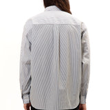 The MULTI STRIPE SHIRT LONGSLEEVE BLACK available online with global shipping, and in PAM Stores Melbourne and Sydney.