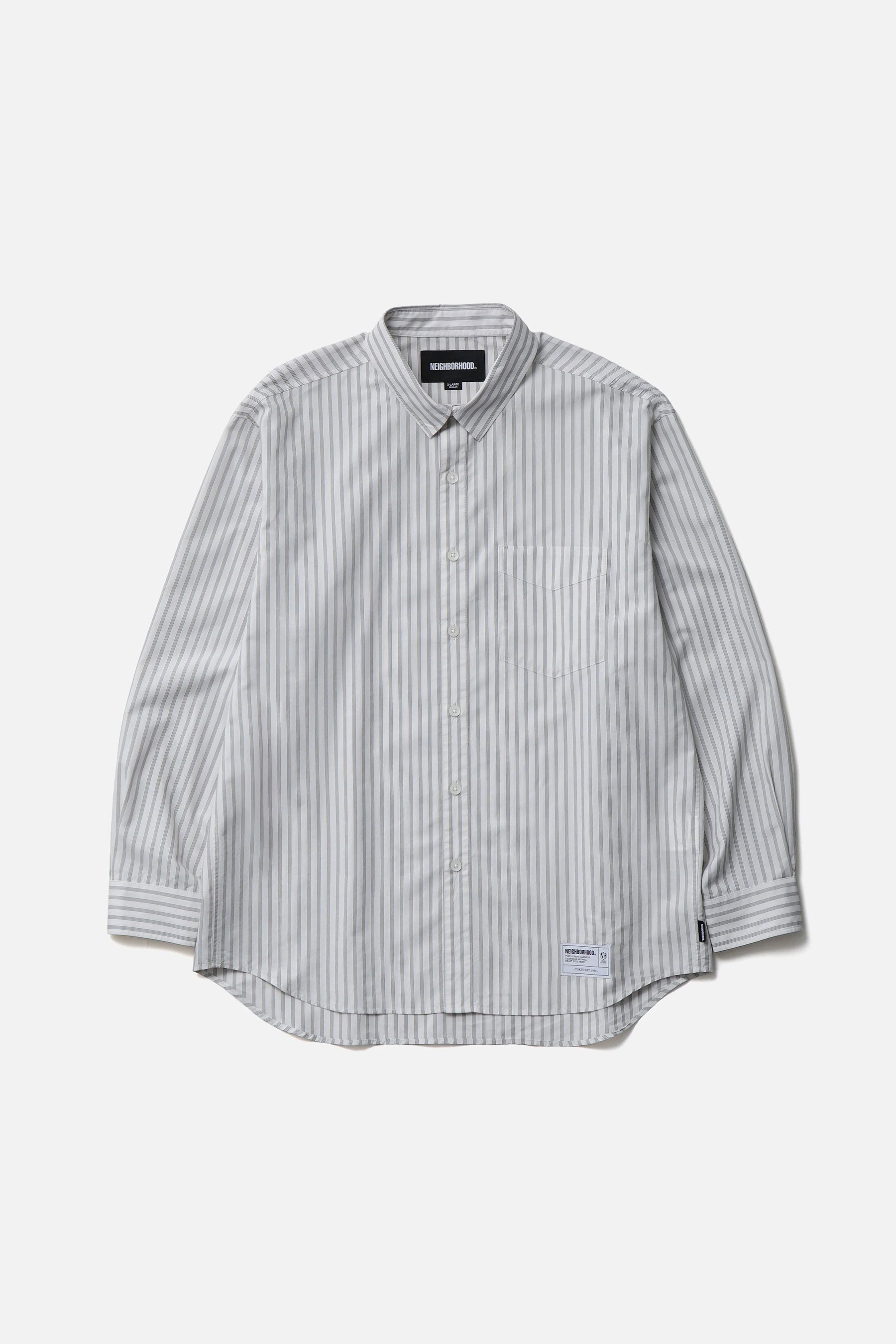 The AW26 STRIPE SHIRT LS OFFWHITE available online with global shipping, and in PAM Stores Melbourne and Sydney.