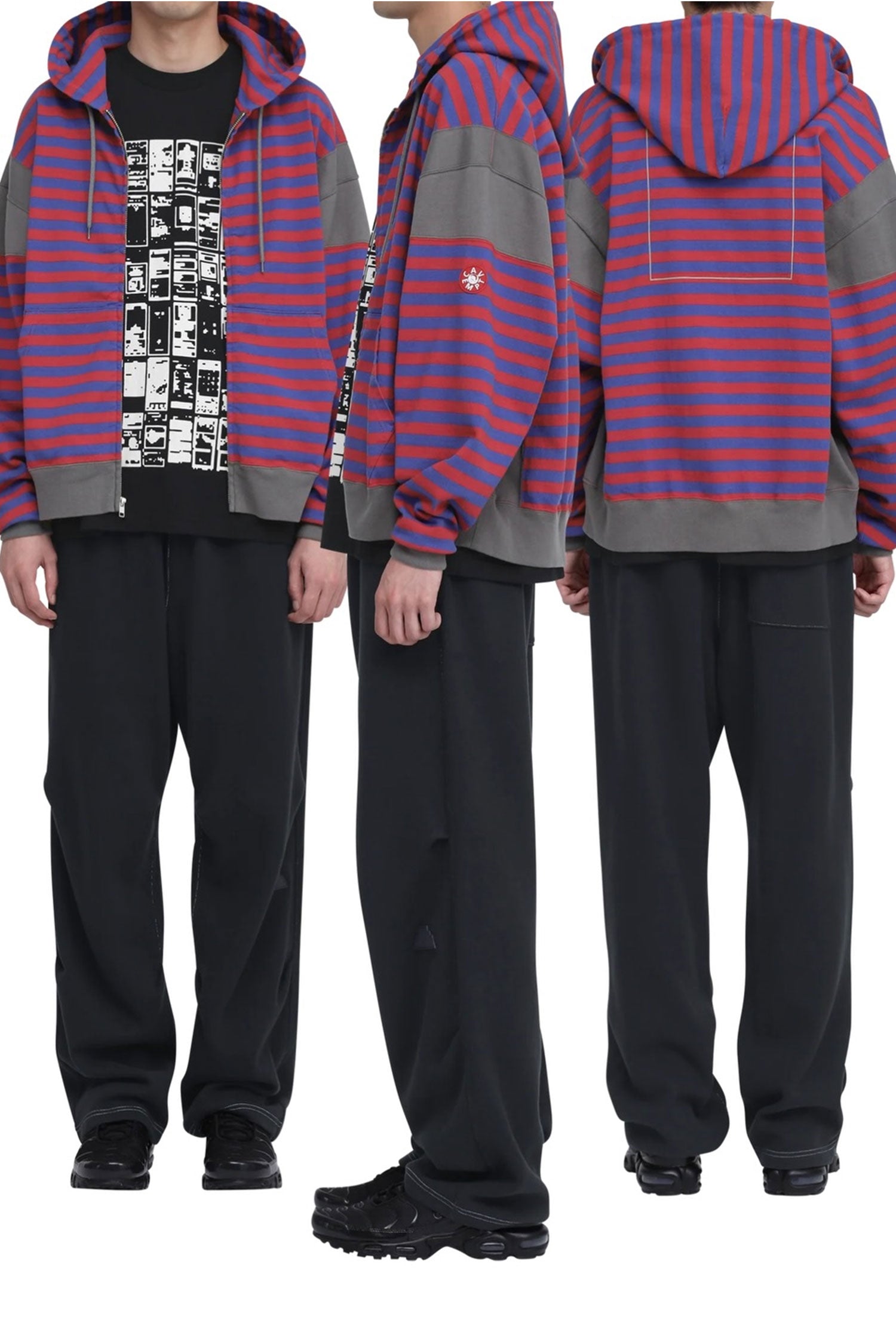 The SIDE COLOUR STRIPE LIGHT HOODY available online with global shipping, and in PAM Stores Melbourne and Sydney.