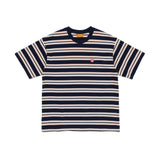 The STRIPED T-SHIRT NAVY available online with global shipping, and in PAM Stores Melbourne and Sydney.