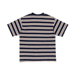 The STRIPED T-SHIRT NAVY available online with global shipping, and in PAM Stores Melbourne and Sydney.
