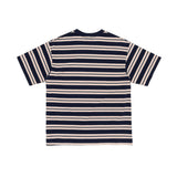 The STRIPED T-SHIRT NAVY available online with global shipping, and in PAM Stores Melbourne and Sydney.
