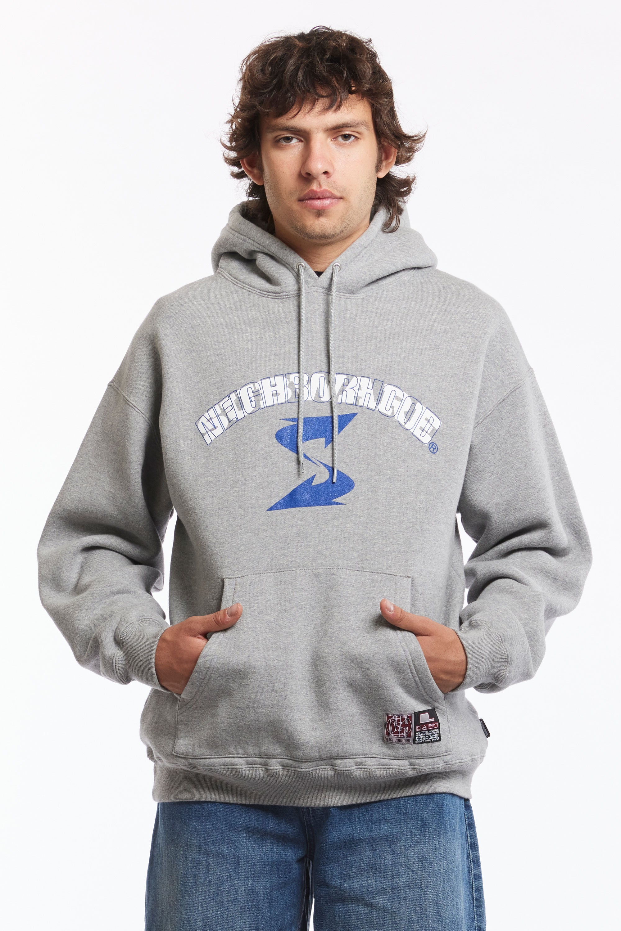 The NH X SUBWARE . HOODED SWEATSHIRT GREY available online with global shipping, and in PAM Stores Melbourne and Sydney.