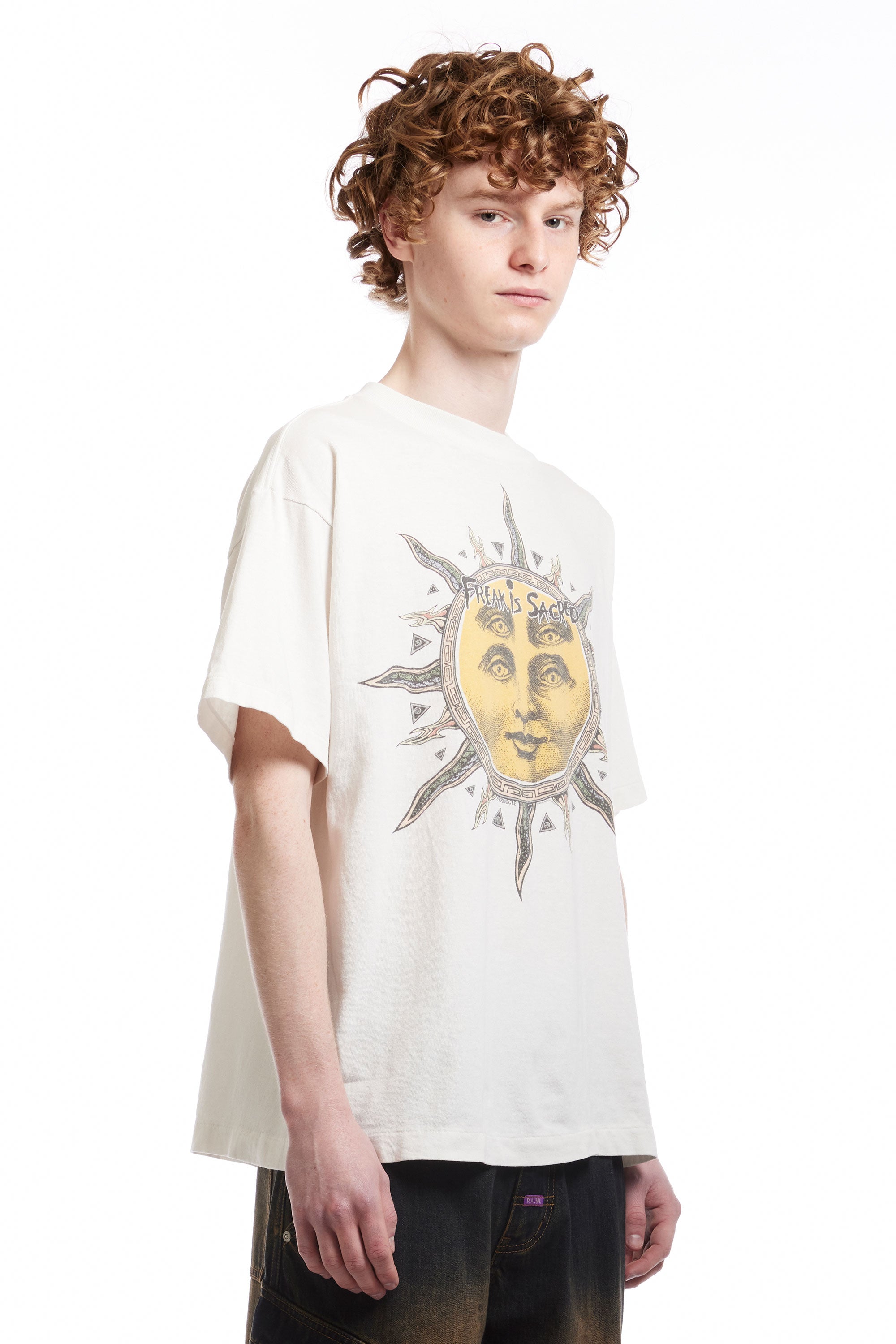 The CACTUS PLANT FLEA MARKET SUN SS TEE  available online with global shipping, and in PAM Stores Melbourne and Sydney.