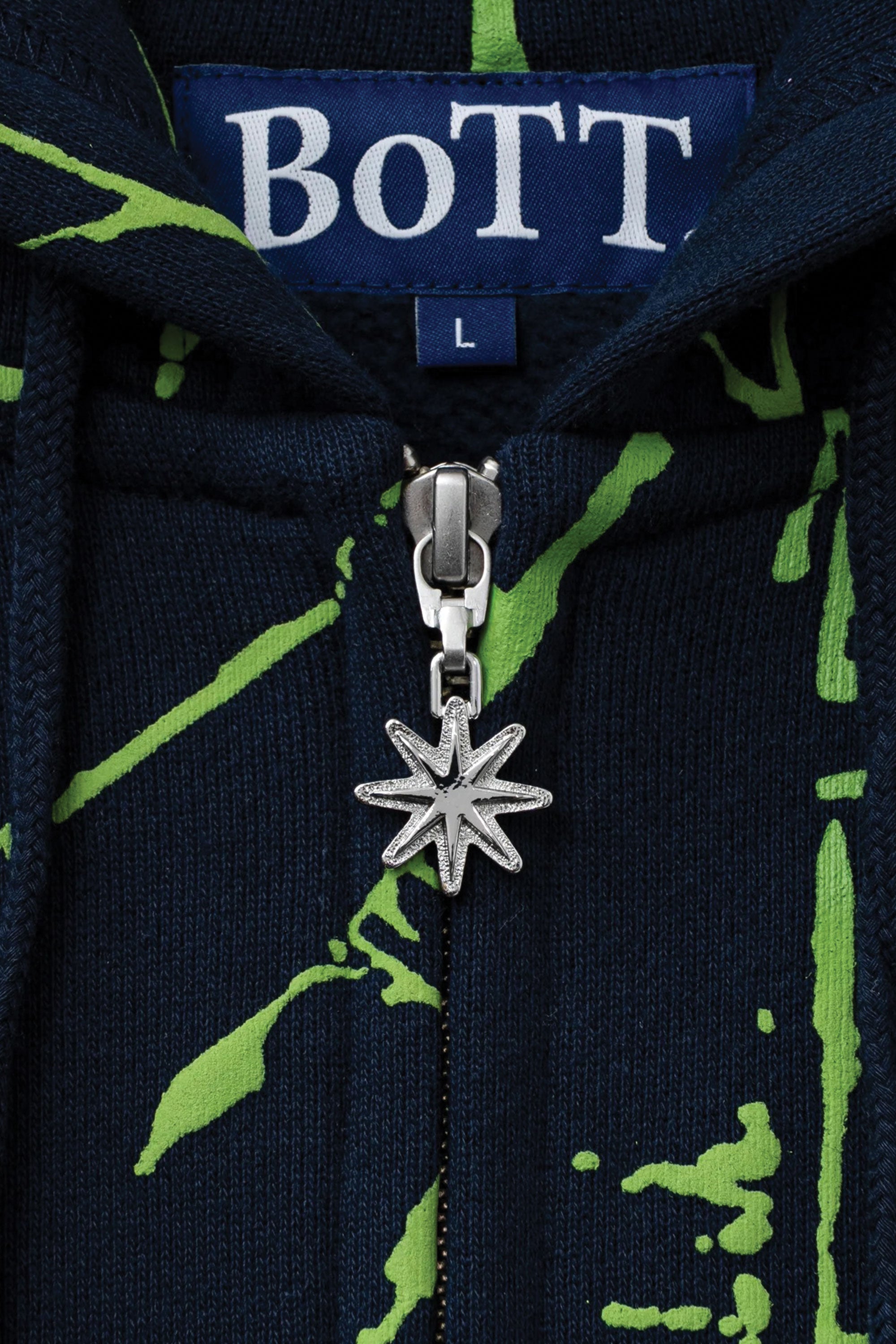 The Shattered Zip Hoodie Navy available online with global shipping, and in PAM Stores Melbourne and Sydney.