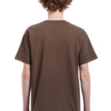 The BOTT - SPACE LOGO TEE BROWN  available online with global shipping, and in PAM Stores Melbourne and Sydney.