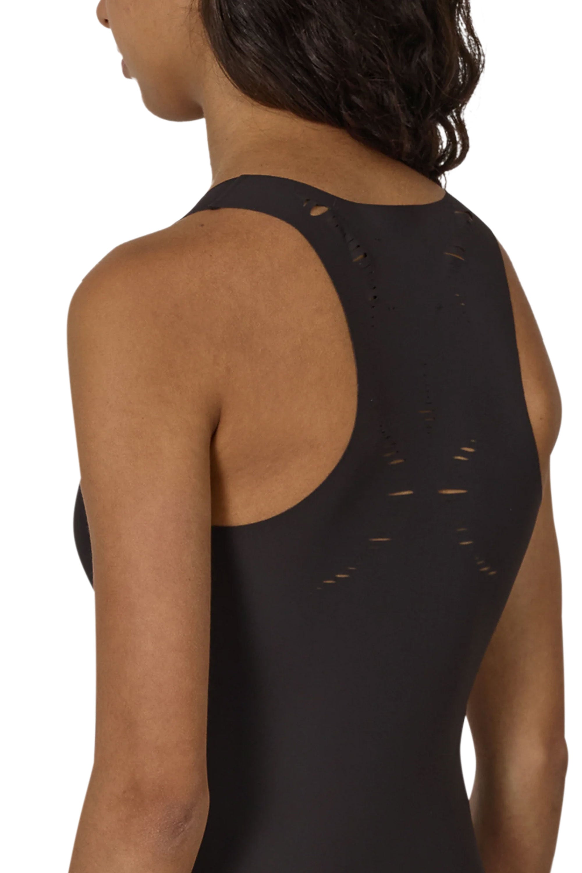 The Spine Compression Tank Top Dark Brown available online with global shipping, and in PAM Stores Melbourne and Sydney.