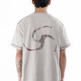 The Sticks Stitch Organic T Shirt Light Grey available online with global shipping, and in PAM Stores Melbourne and Sydney.