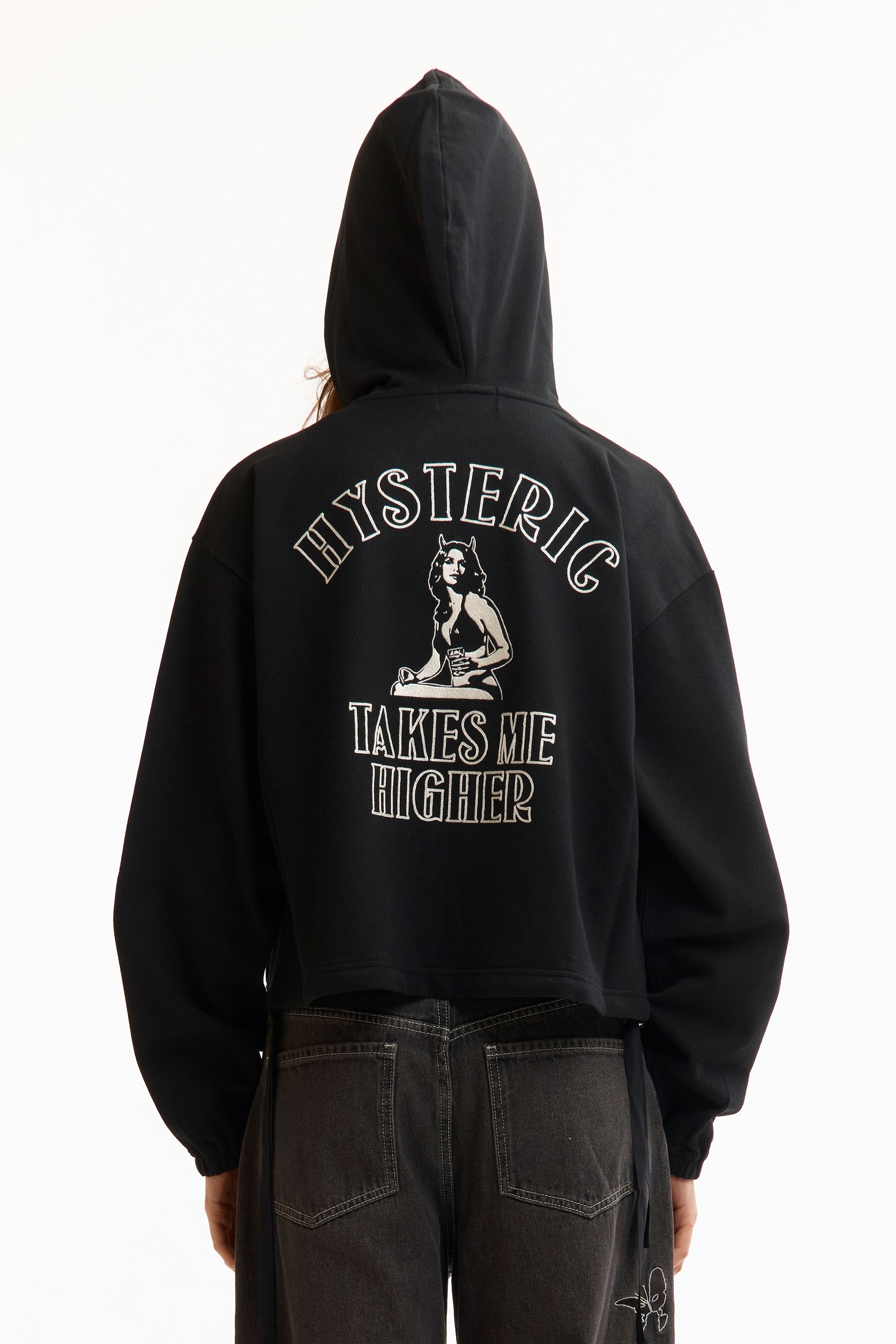 The TAKES ME HIGHER WOMEN'S HOODIE available online with global shipping, and in PAM Stores Melbourne and Sydney.