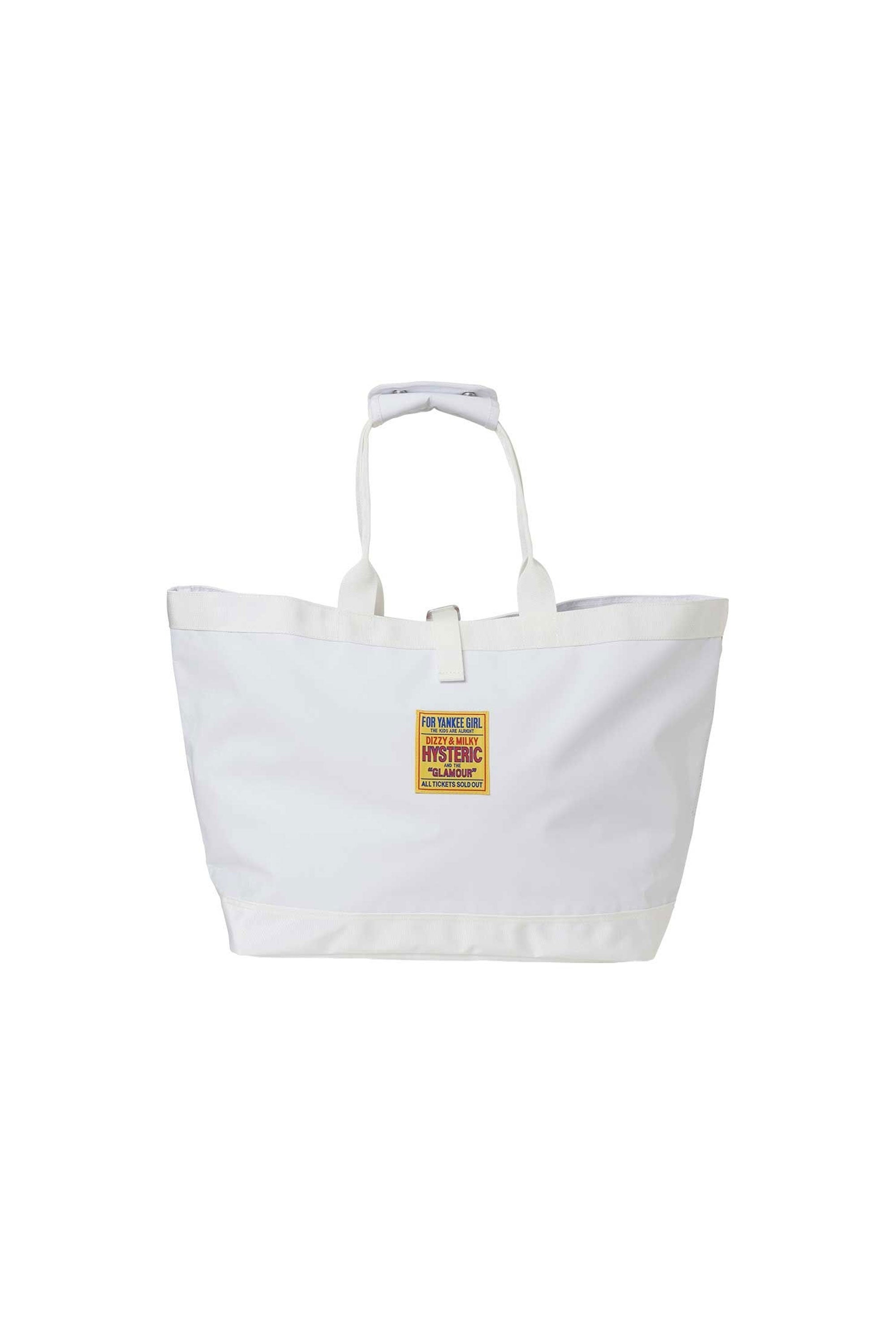 The TARP TOTE BAG WHITE available online with global shipping, and in PAM Stores Melbourne and Sydney.