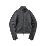 The Tasna Mohair Zip Up Sweater Grey available online with global shipping, and in PAM Stores Melbourne and Sydney.