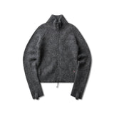 The Tasna Mohair Zip Up Sweater Grey available online with global shipping, and in PAM Stores Melbourne and Sydney.