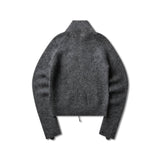 The Tasna Mohair Zip Up Sweater Grey available online with global shipping, and in PAM Stores Melbourne and Sydney.