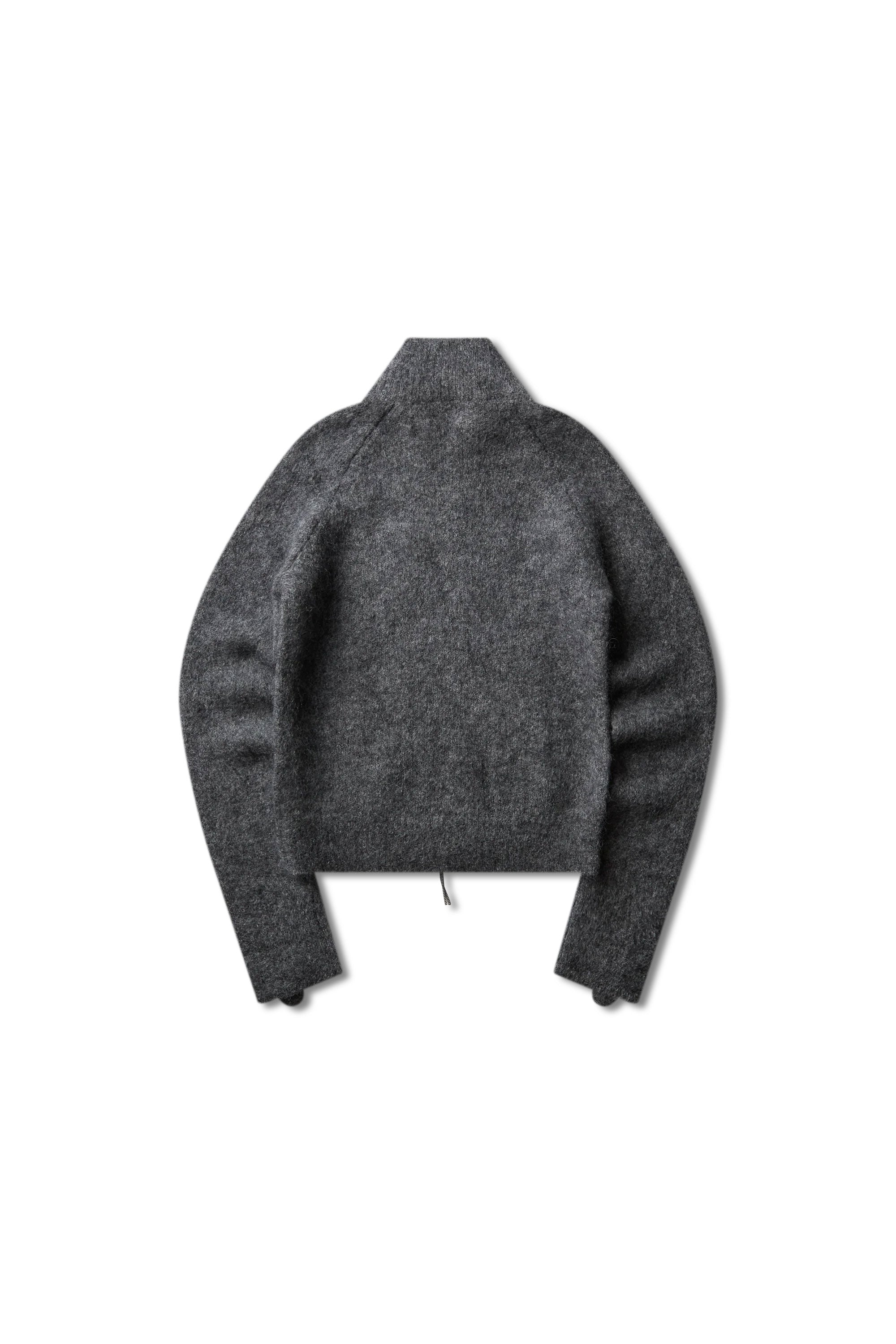 The Tasna Mohair Zip Up Sweater Grey available online with global shipping, and in PAM Stores Melbourne and Sydney.