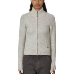 The Tasna Mohair Zip Up Sweater Dirty White available online with global shipping, and in PAM Stores Melbourne and Sydney.