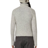 The Tasna Mohair Zip Up Sweater Dirty White available online with global shipping, and in PAM Stores Melbourne and Sydney.
