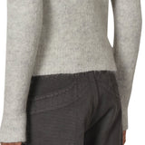 The Tasna Mohair Zip Up Sweater Dirty White available online with global shipping, and in PAM Stores Melbourne and Sydney.