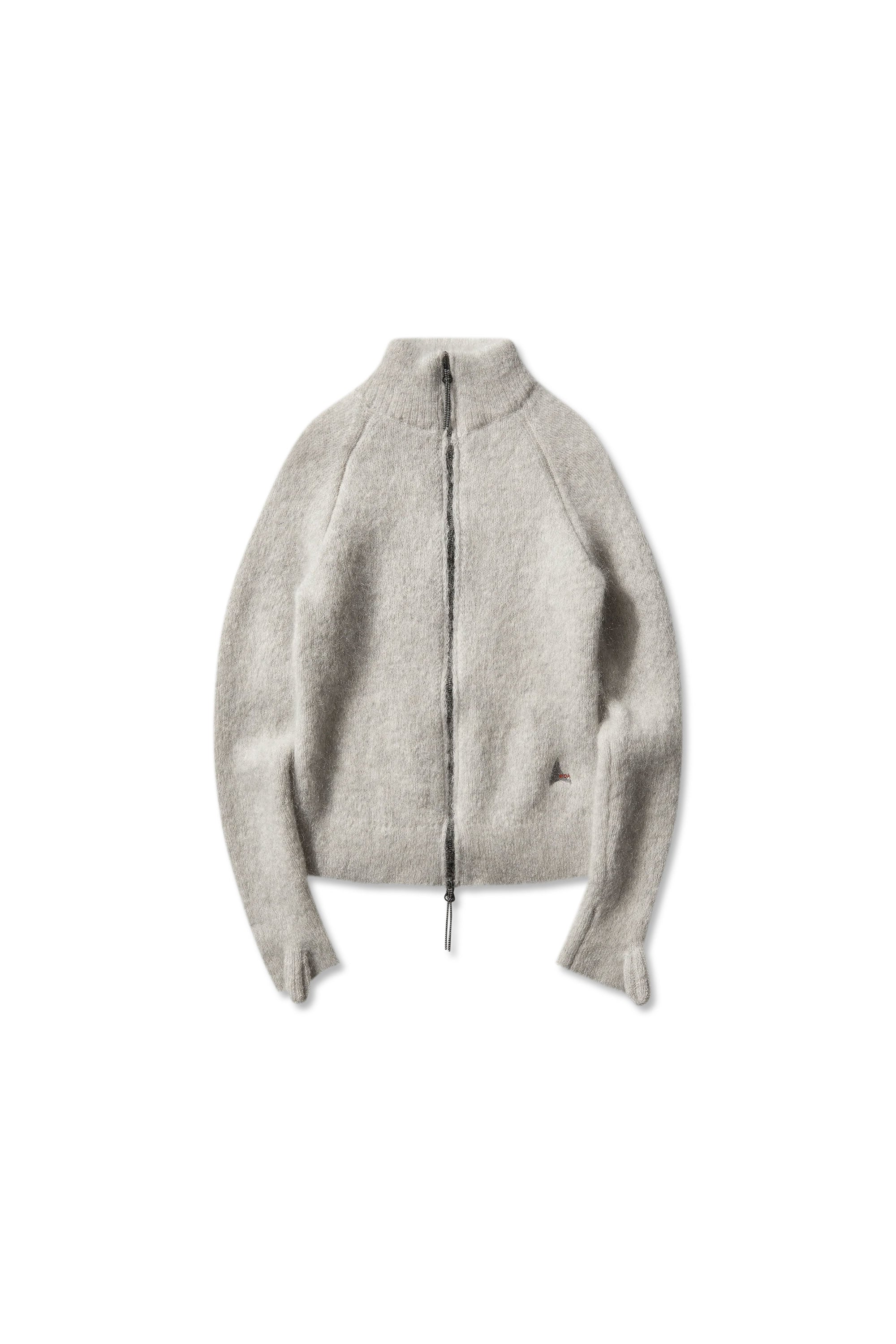 The Tasna Mohair Zip Up Sweater Dirty White available online with global shipping, and in PAM Stores Melbourne and Sydney.