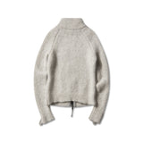 The Tasna Mohair Zip Up Sweater Dirty White available online with global shipping, and in PAM Stores Melbourne and Sydney.