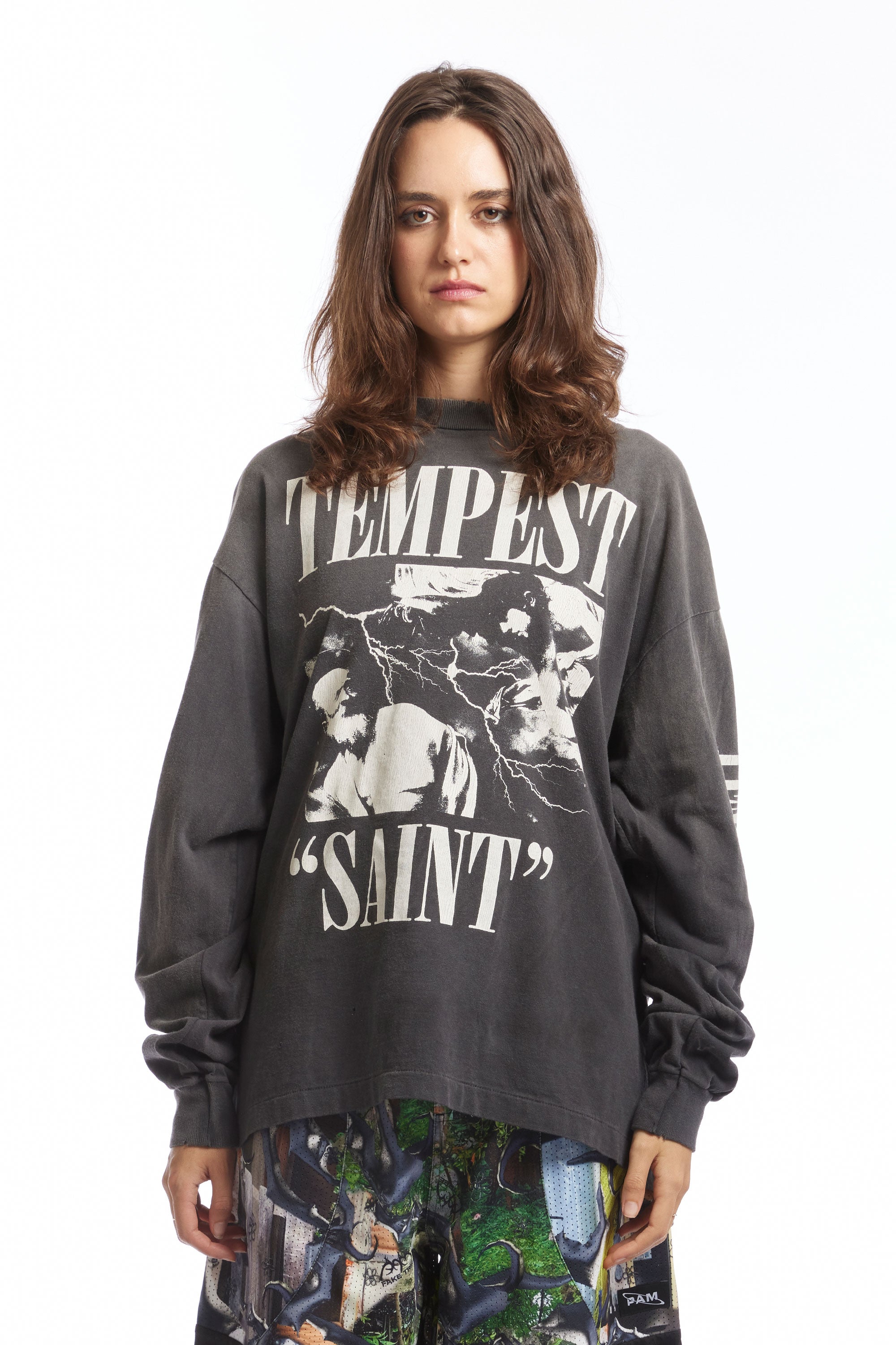 The TEMPEST LS TEE BLACK available online with global shipping, and in PAM Stores Melbourne and Sydney.